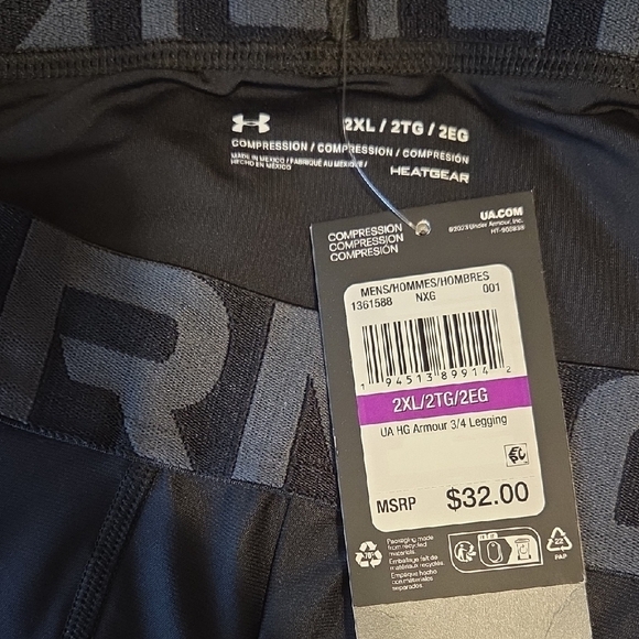 Under Armour Black Athletic Leggings - Picture 2 of 3